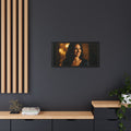 Framed Canvas Art - Golden Glamour — Black / 1.25"