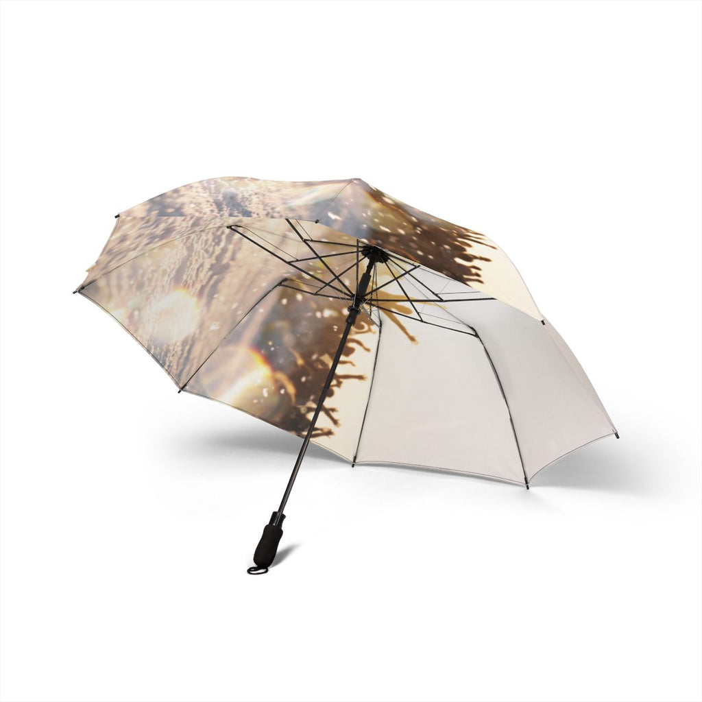 Foldable Umbrella with Golden Hour Art