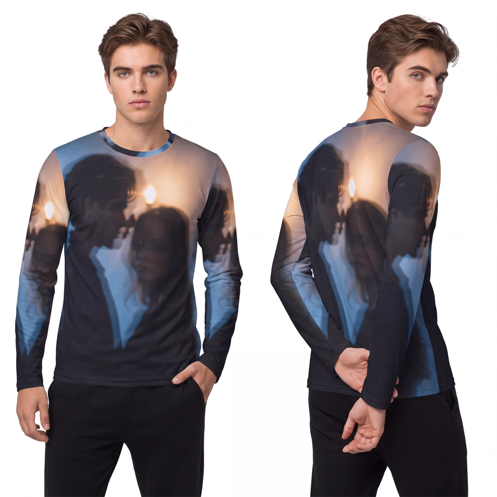 Men's Long Sleeve Shirt - Midnight Reflections Long Sleeve...