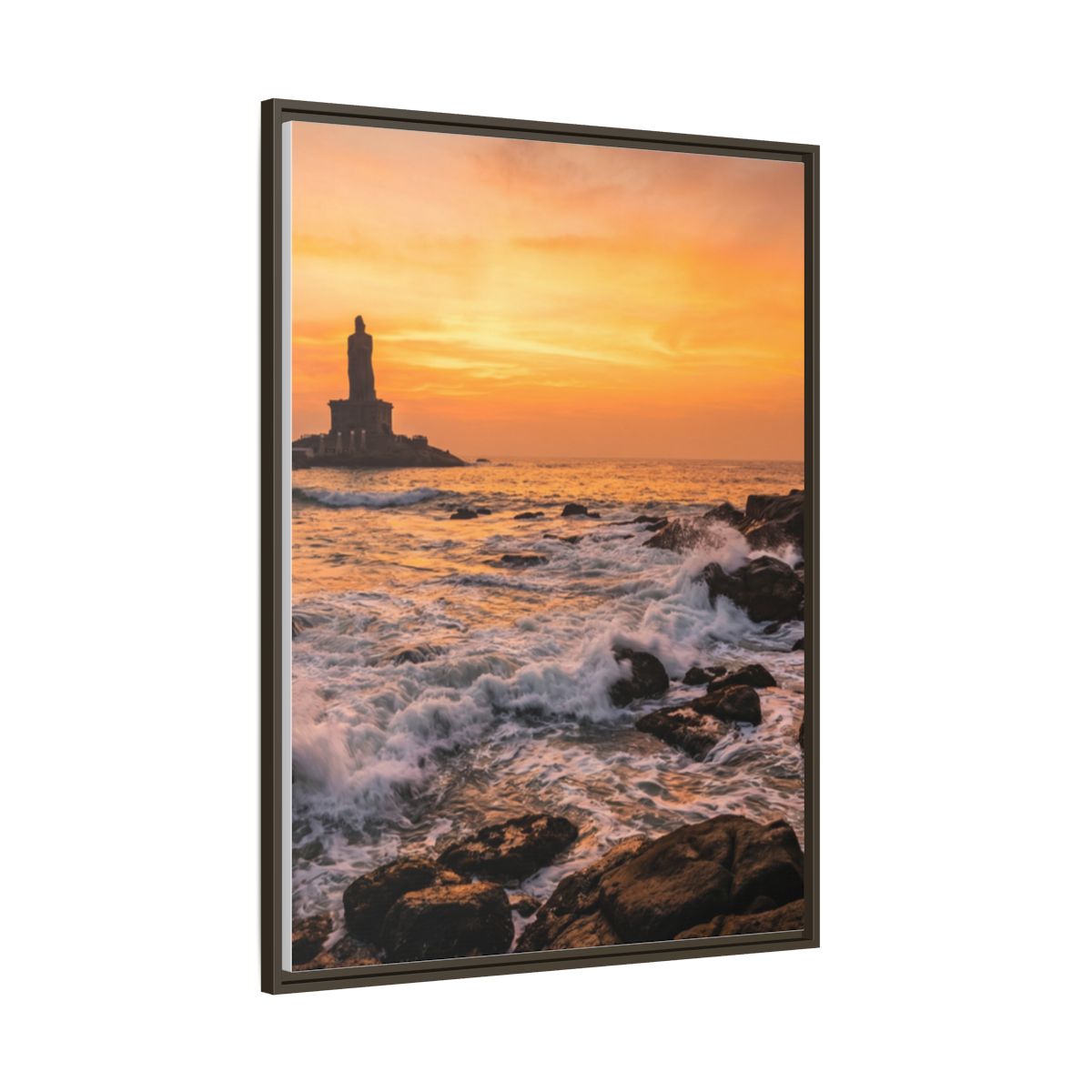 Framed Matte Canvas - Majestic Golden Coast