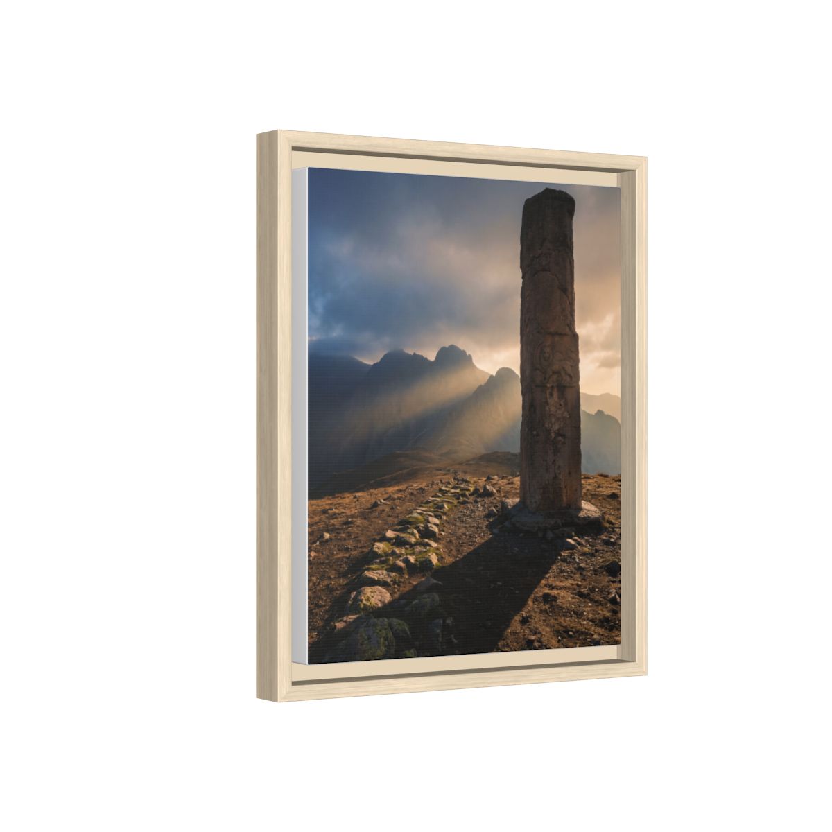 Framed Matte Canvas - Sun Peak