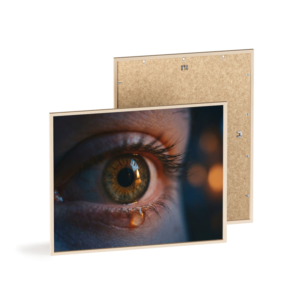 Poster mit Holzrahmen – Eye Art