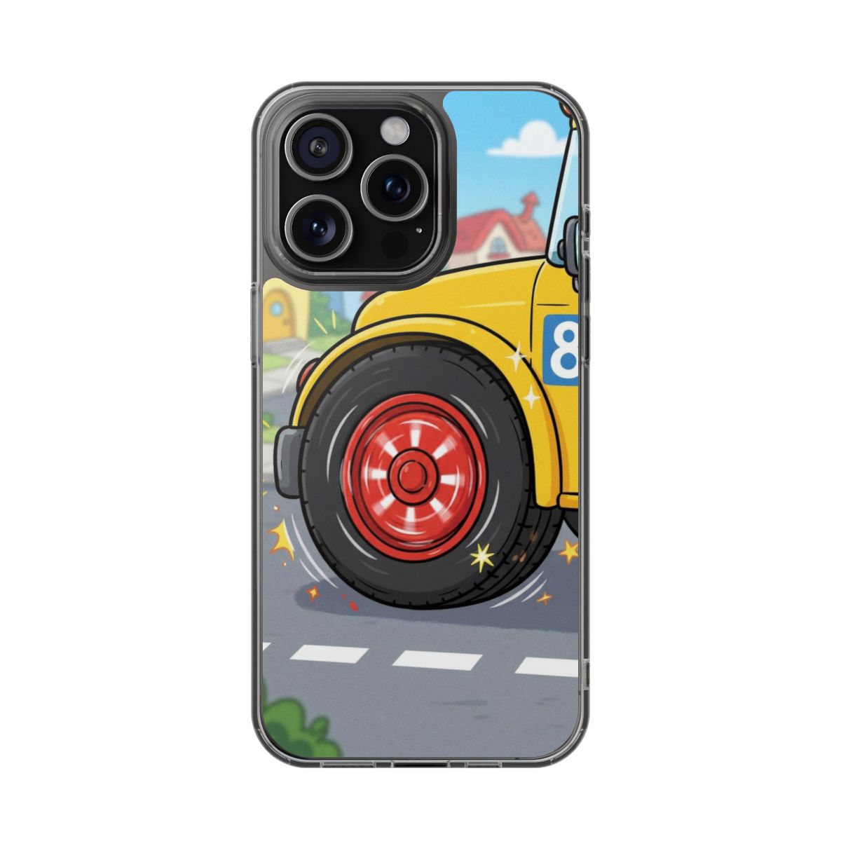 Clear Impact-Resistant Cases - Cartoon Bus | Echovira...