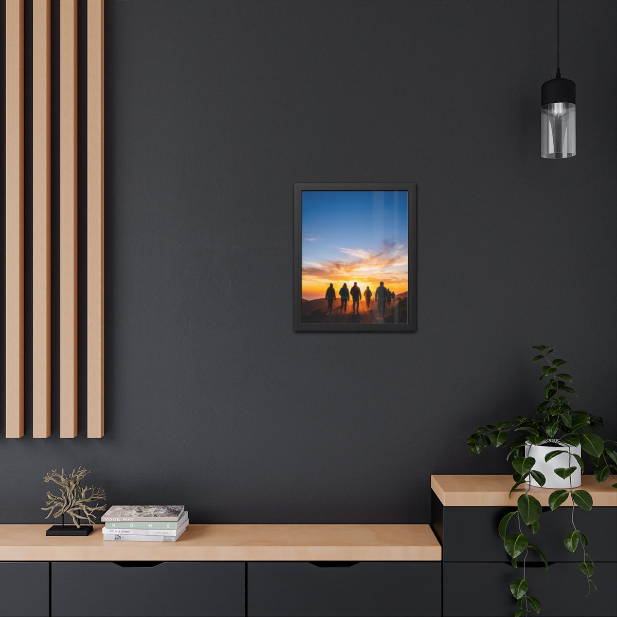Framed Poster - Sunset Silhouette