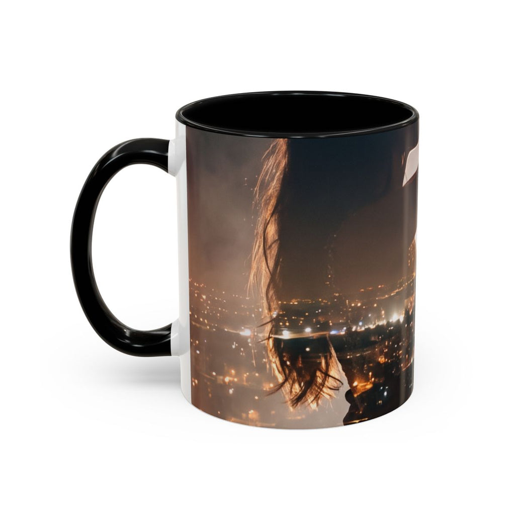 Accent Coffee Mug - Midnight Lovers Gold | Echovira Gallery