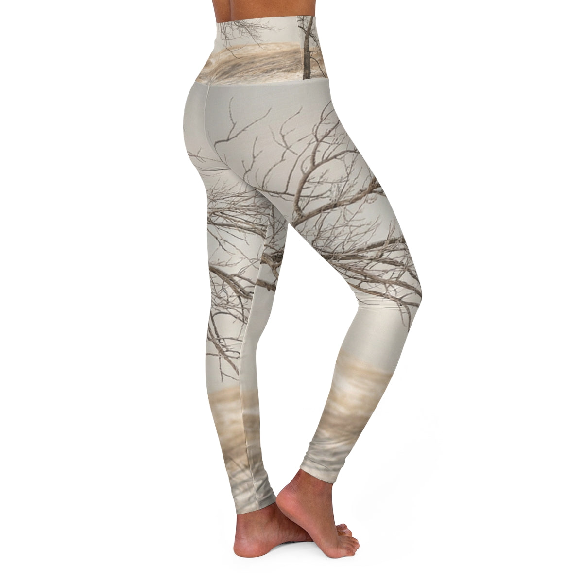 Yoga Leggings - Serene Minimalist Tree