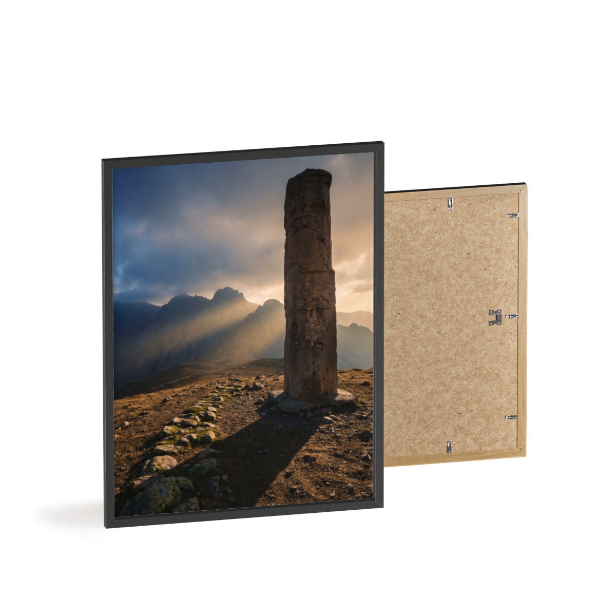 Wooden Framed Poster - Mystic Peak