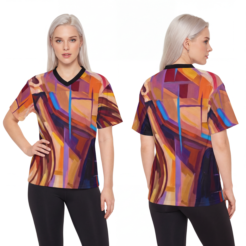 Unisex Football Jersey - Shattered Elegance | Echovira...