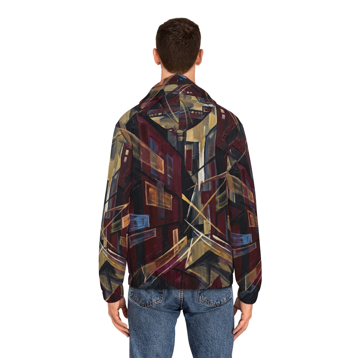 Men's Full-Zip Hoodie - Urban Pulse | Echovira Gallery