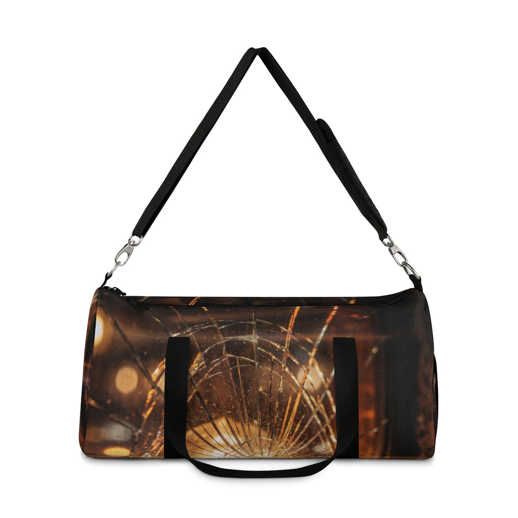Duffel Bag - Shattered Light Moody Glass Art | Echovira...