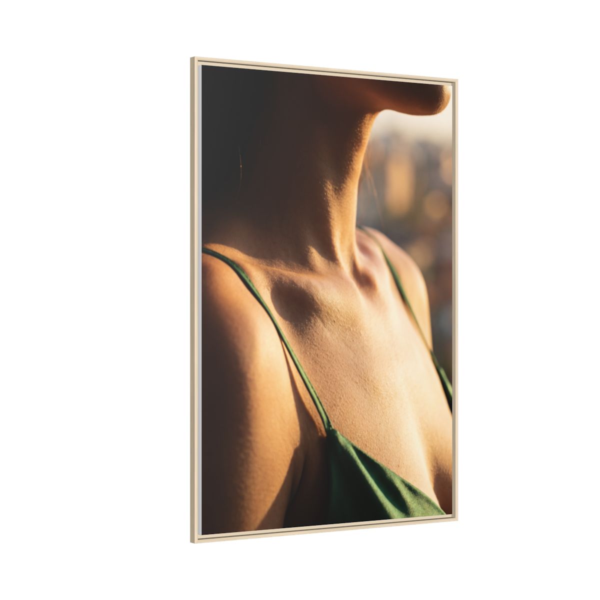 Golden Hour Matte Canvas - Framed Sunset Wall Art — Natural / 1.25" (8×10, 9×12, 11×14, 12×16, 10×20, 12×18, 16×20, 16×24, 12×36, 18×24, 20×24, 16×32, 20×30, 24×30, 16×48, 24×32, 24×36, 24×48, 20×60, 30×40, 32×48, 30×60 & 40×60)