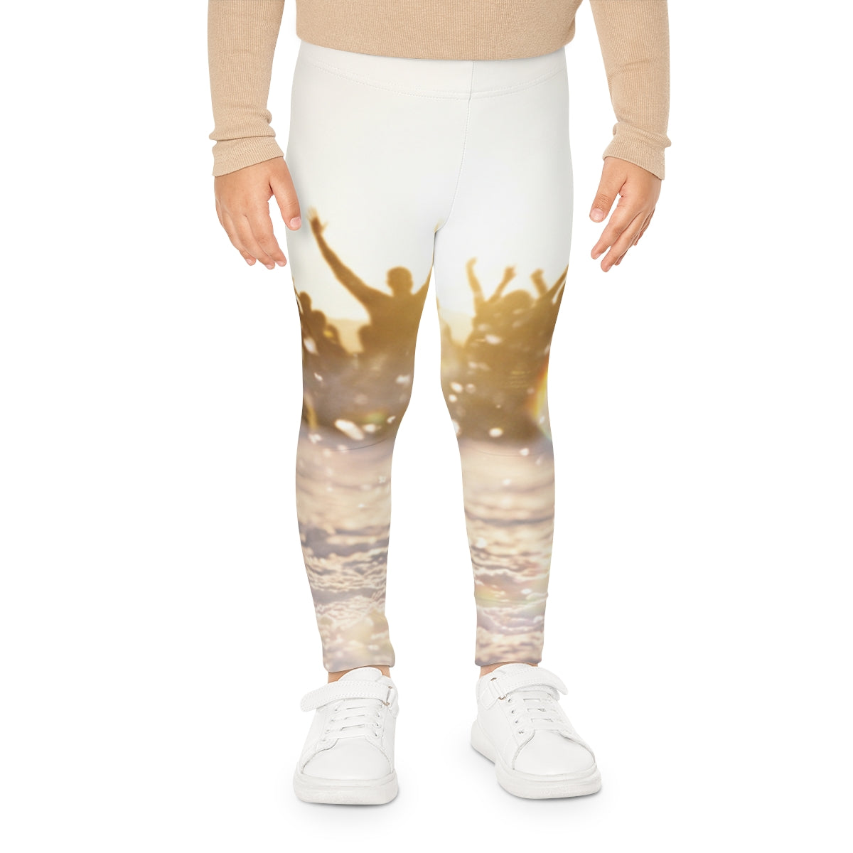 Kids Leggings with Golden Hour Crowd Art