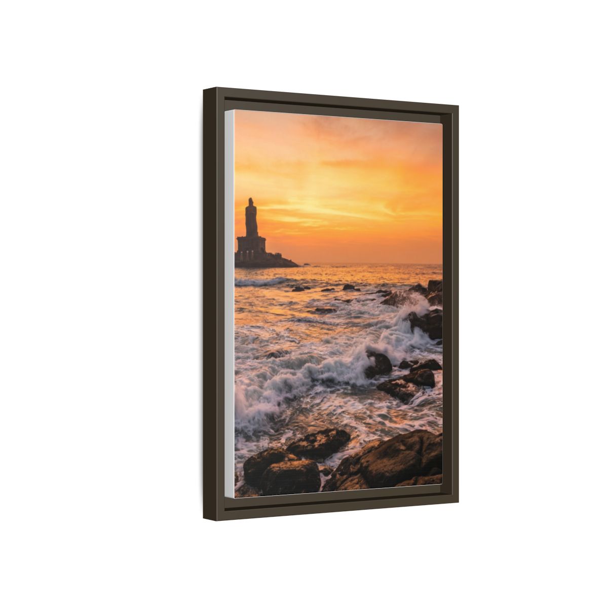 Framed Matte Canvas - Majestic Golden Coast