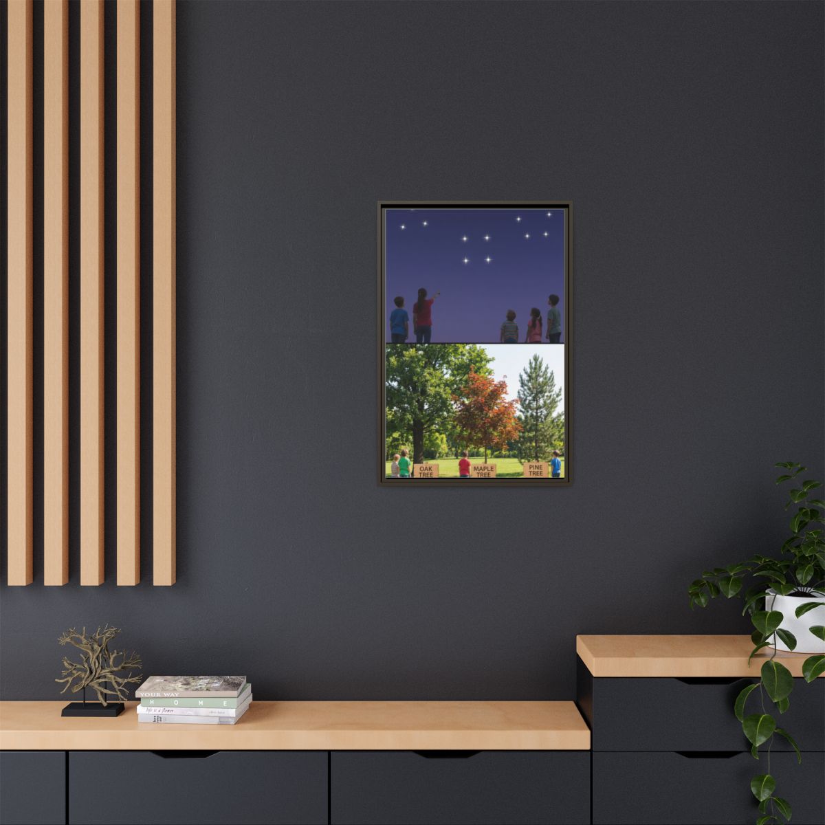 Framed Matte Canvas - Discovery — Espresso / 1.25"
