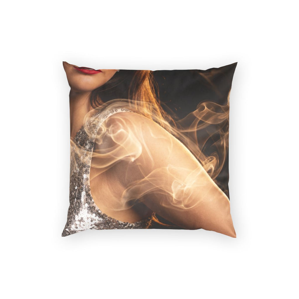 Poly Velvet Pillow - Amber Nightfall | Echovira Gallery