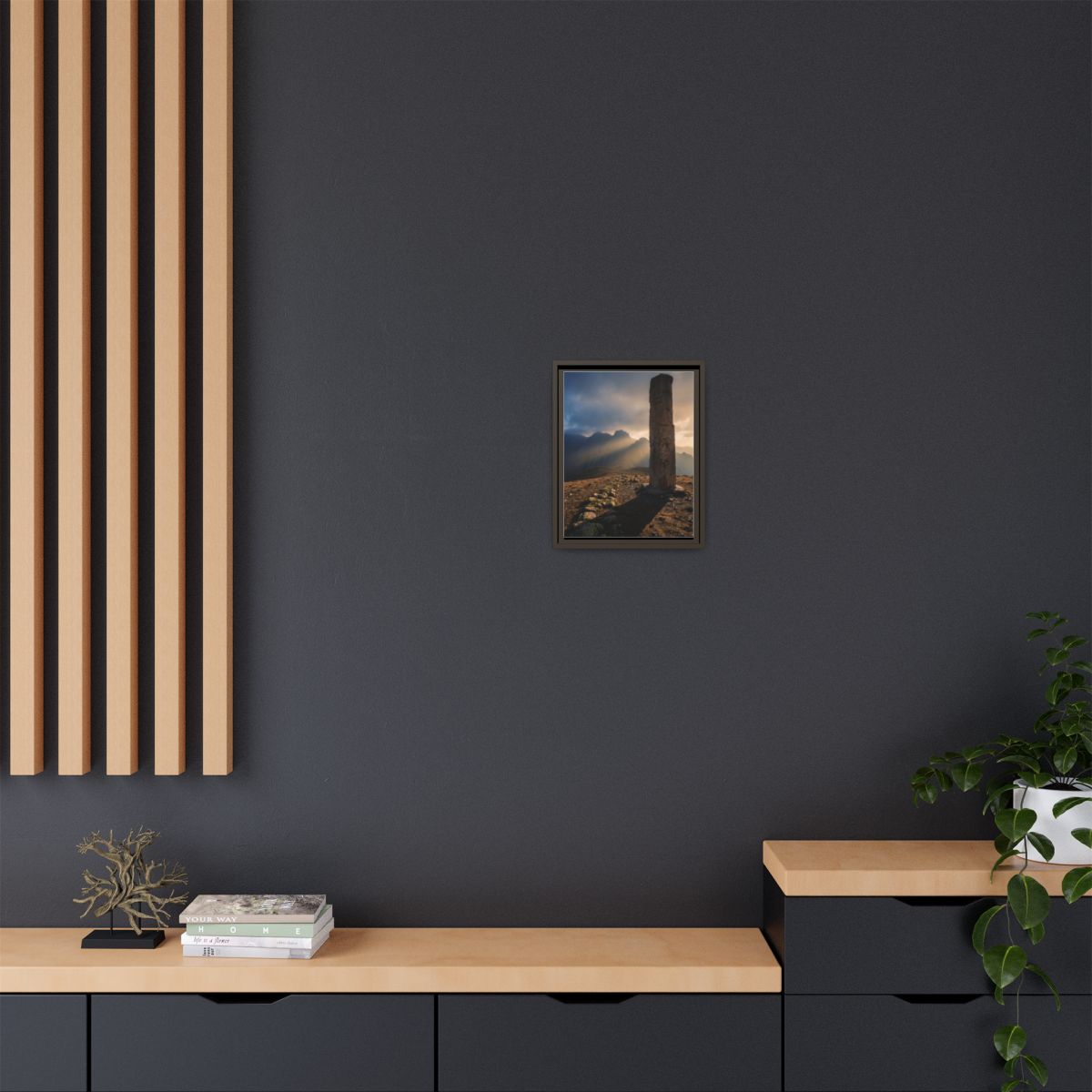 Framed Matte Canvas - Sun Peak