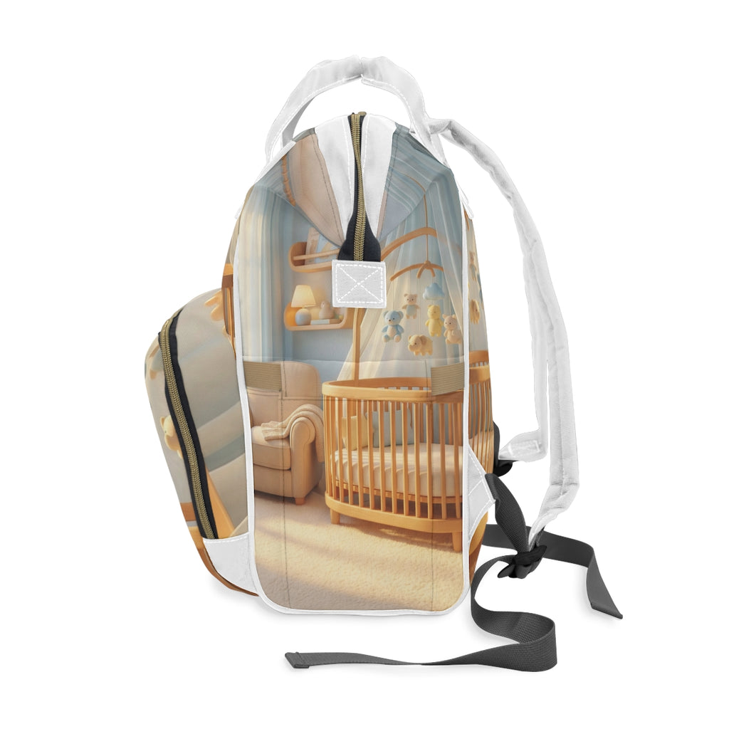 Multifunctional Diaper Backpack - Dreamy Serene Nursery Art...