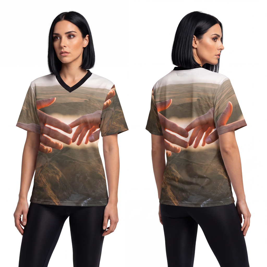 Unisex Football Jersey - The Infinite Touch | Ethereal... |...