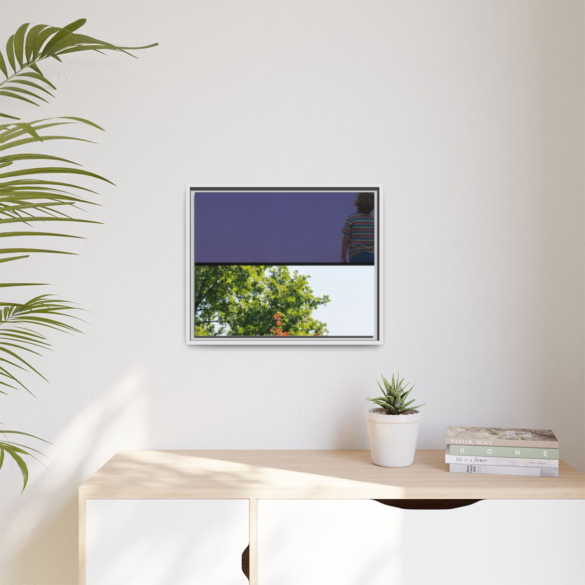 Matte Canvas, Framed - Stardust & Forest Discovery — White /...