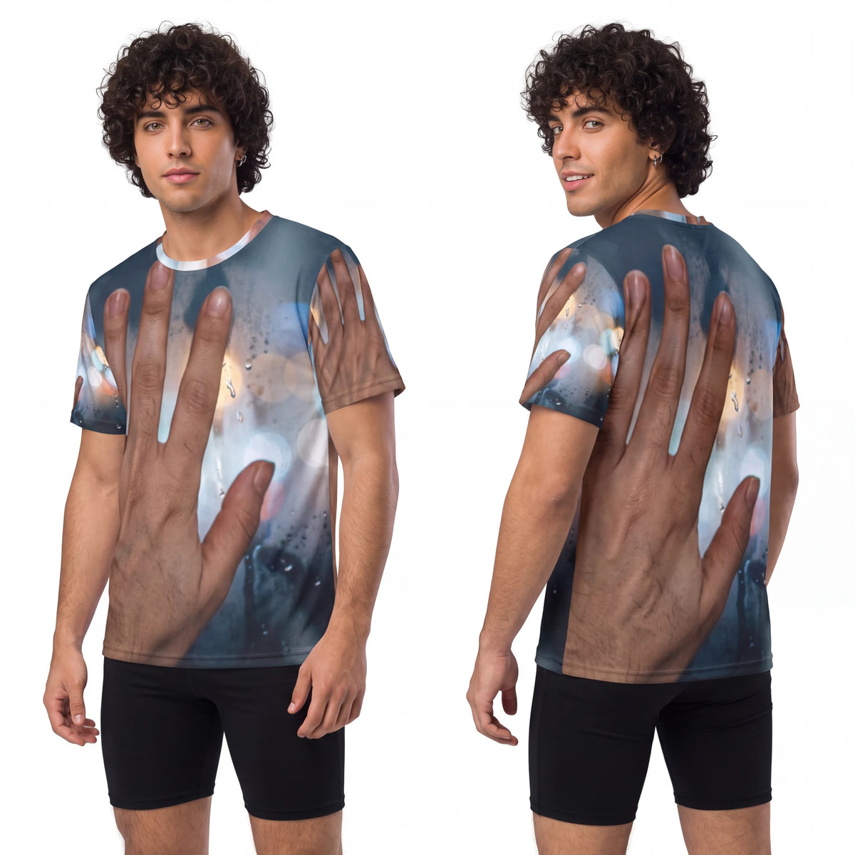 Men's Sports Jersey Rainy City Window Art