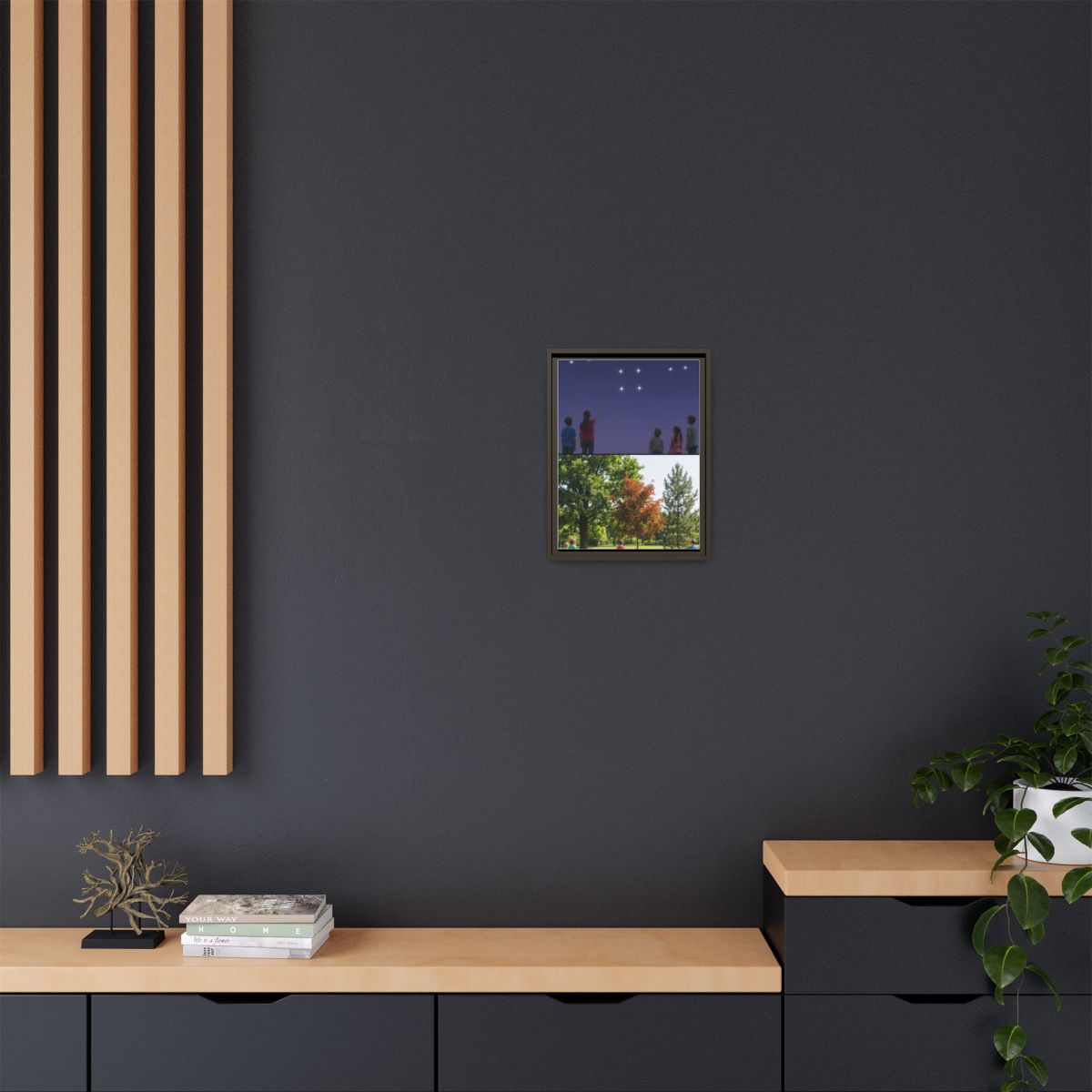 Framed Matte Canvas - Discovery — Espresso / 1.25"