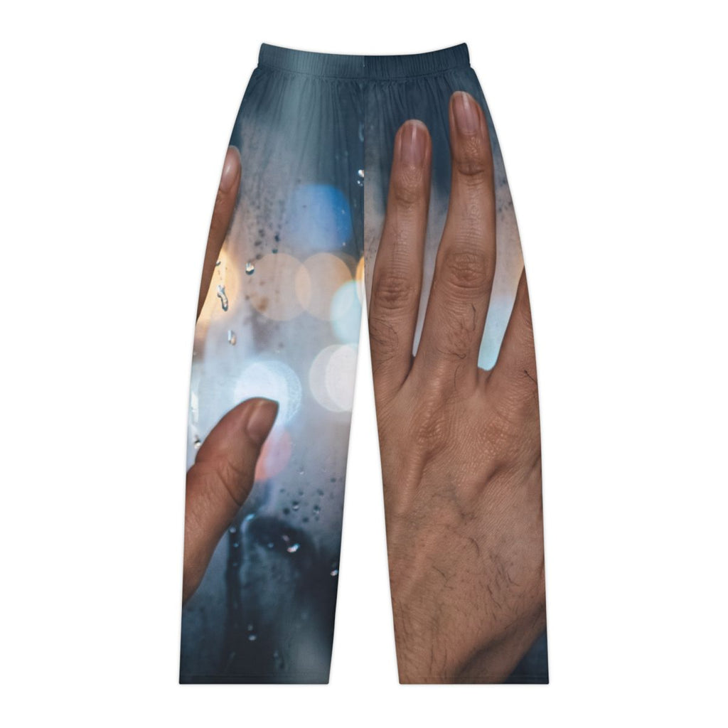 Women's Pajama Pants Rainy City Window Art