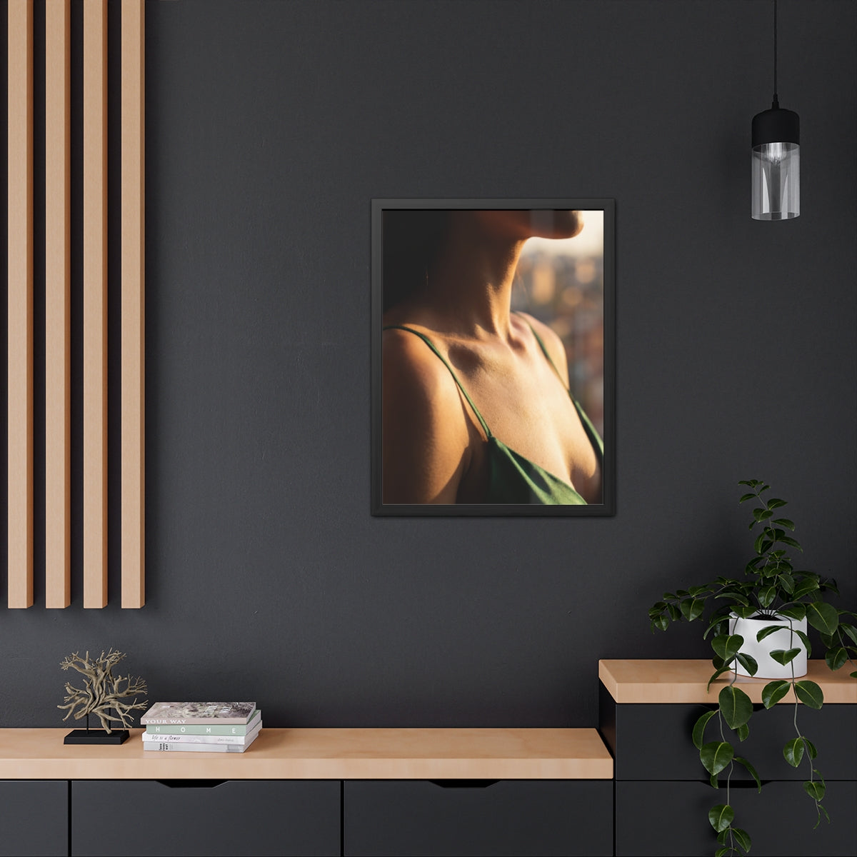Framed Poster - Sunlit Muse Gallery Art — Portrait