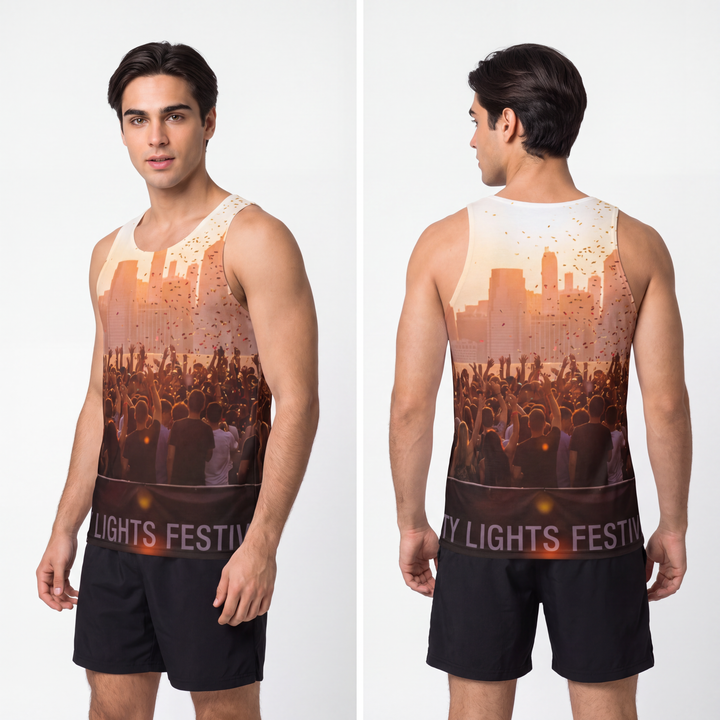Men's Tank Top - City Lights Festival
