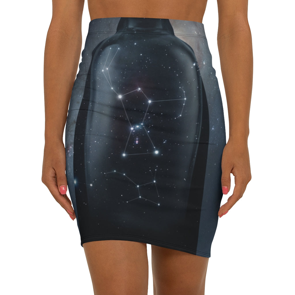 Orion Constellation Mid-Waist Pencil Skirt