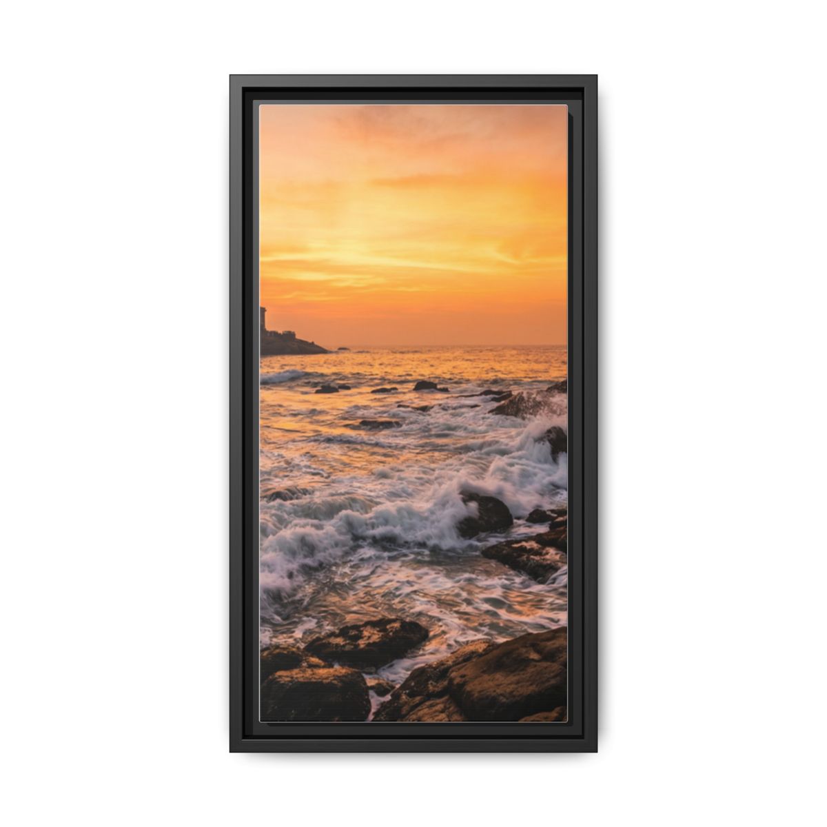 Framed Matte Canvas - Majestic Golden Coast