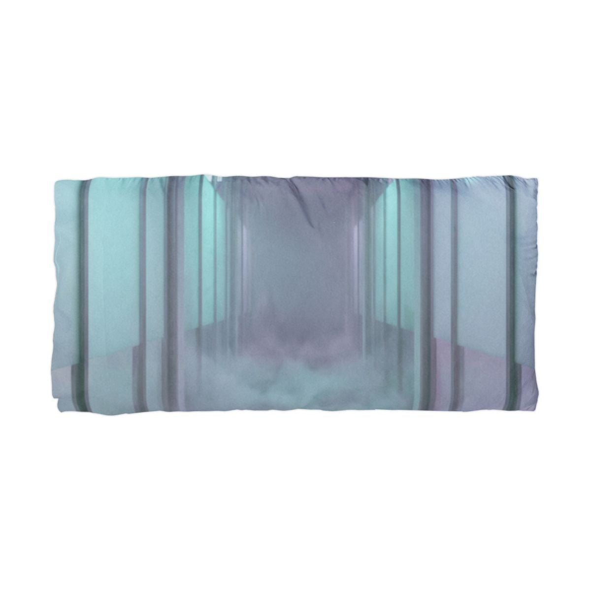Microfiber Pillowcase - Liminal Corridor Fog Art Print |...