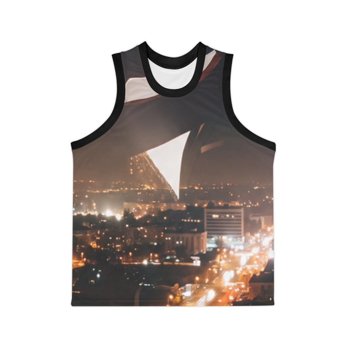 Men's Basketball Jersey - Midnight City Skyline | Echovira...