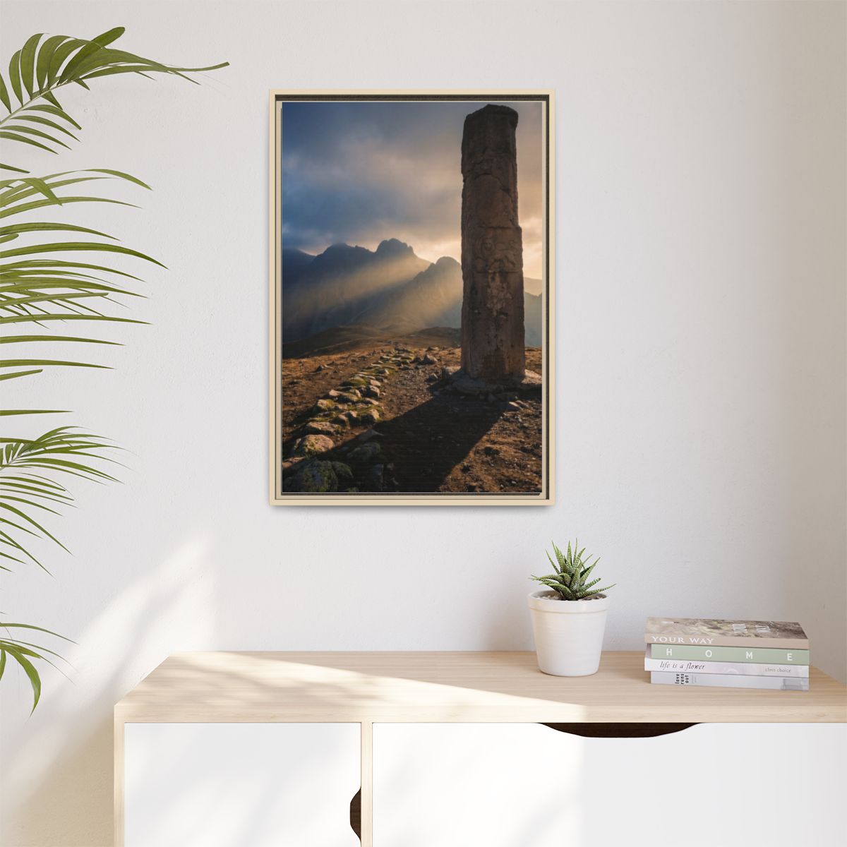 Matte Canvas, Framed - Mystic Monolith Ancient Persian... |...