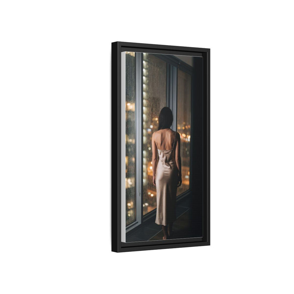 Gerahmte matte Leinwand - Cinematic Nights — Schwarz / 3,175 cm