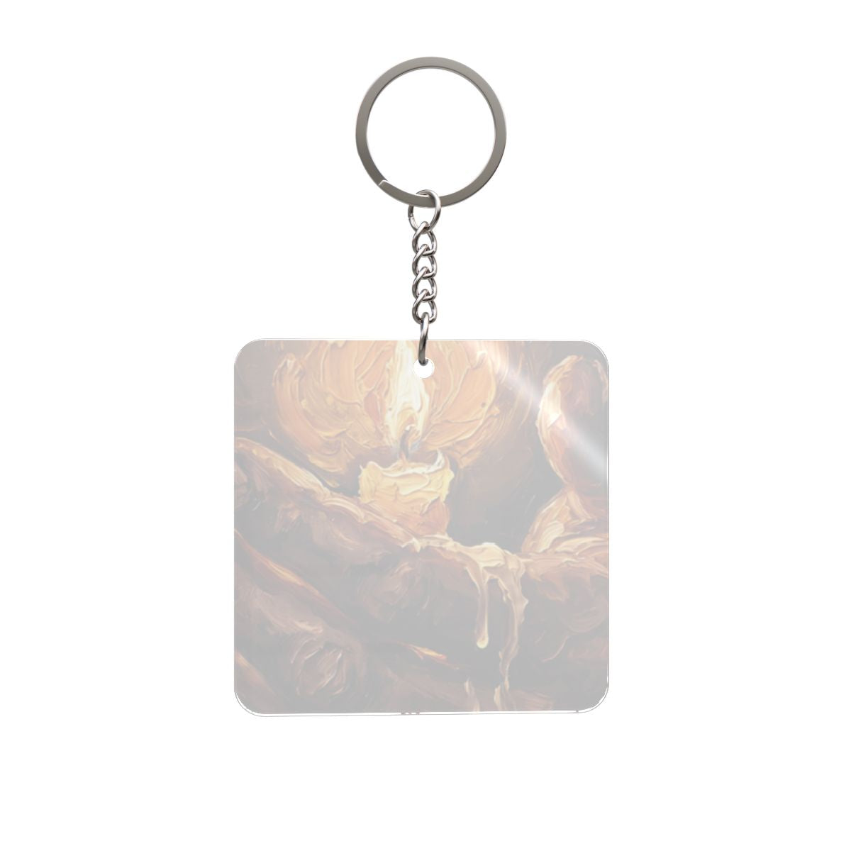 Square Keychain - Luminous Embers | Echovira Gallery