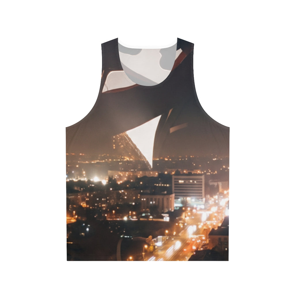 Unisex Tank Top - Midnight City Skyline | Echovira Gallery