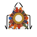 Cooking Apron - Unity Mandala Folk Art | Echovira Gallery