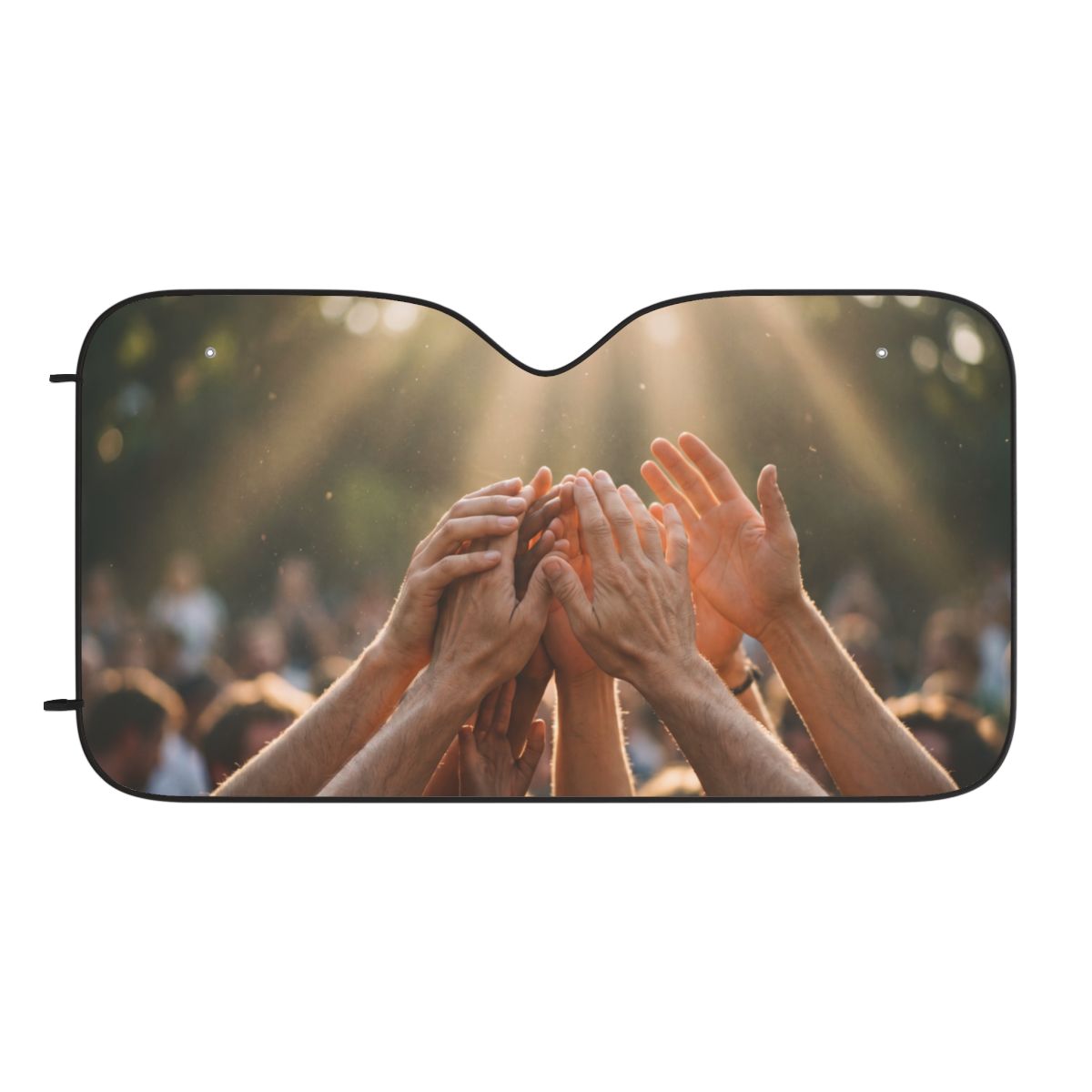 Car Sun Shades - Golden Rays of Unity Wall Art (1 & 2 pcs) |...