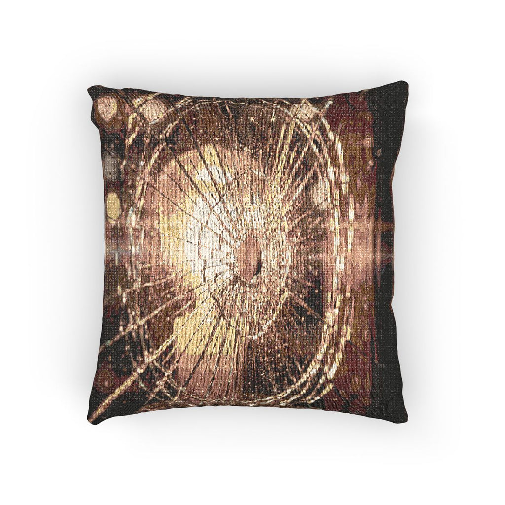 Woven Pillow - Moody Amber Glow
