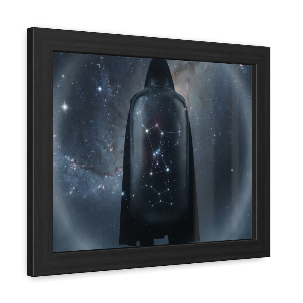 Framed Poster - Orion Cosmic Voyager — Landscape (10×8, 12×8, 11×9, 14×11, 17×11, 16×12, 18×12, 20×16, 24×16, 24×18, 30×20, 32×24, 36×24, 40×26 & 48×32)