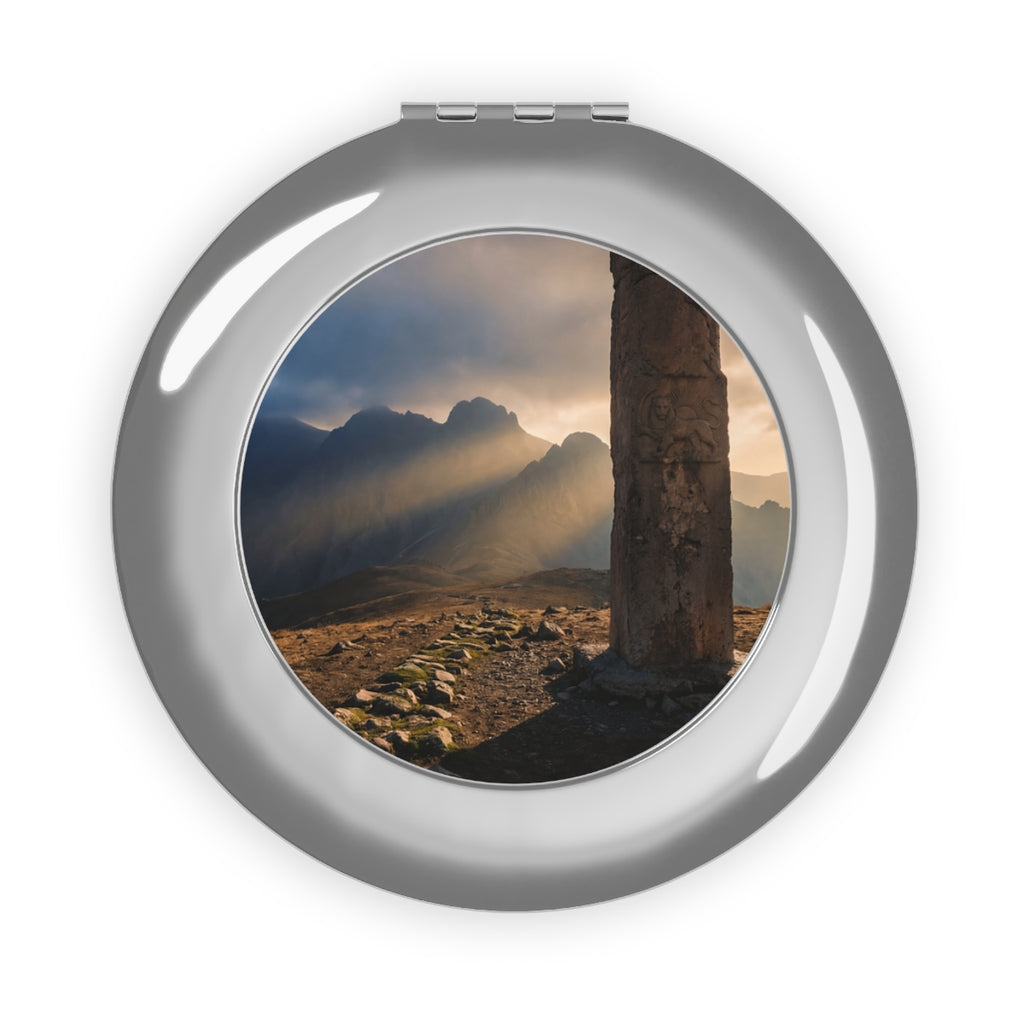 Compact Travel Mirror - Golden Aura