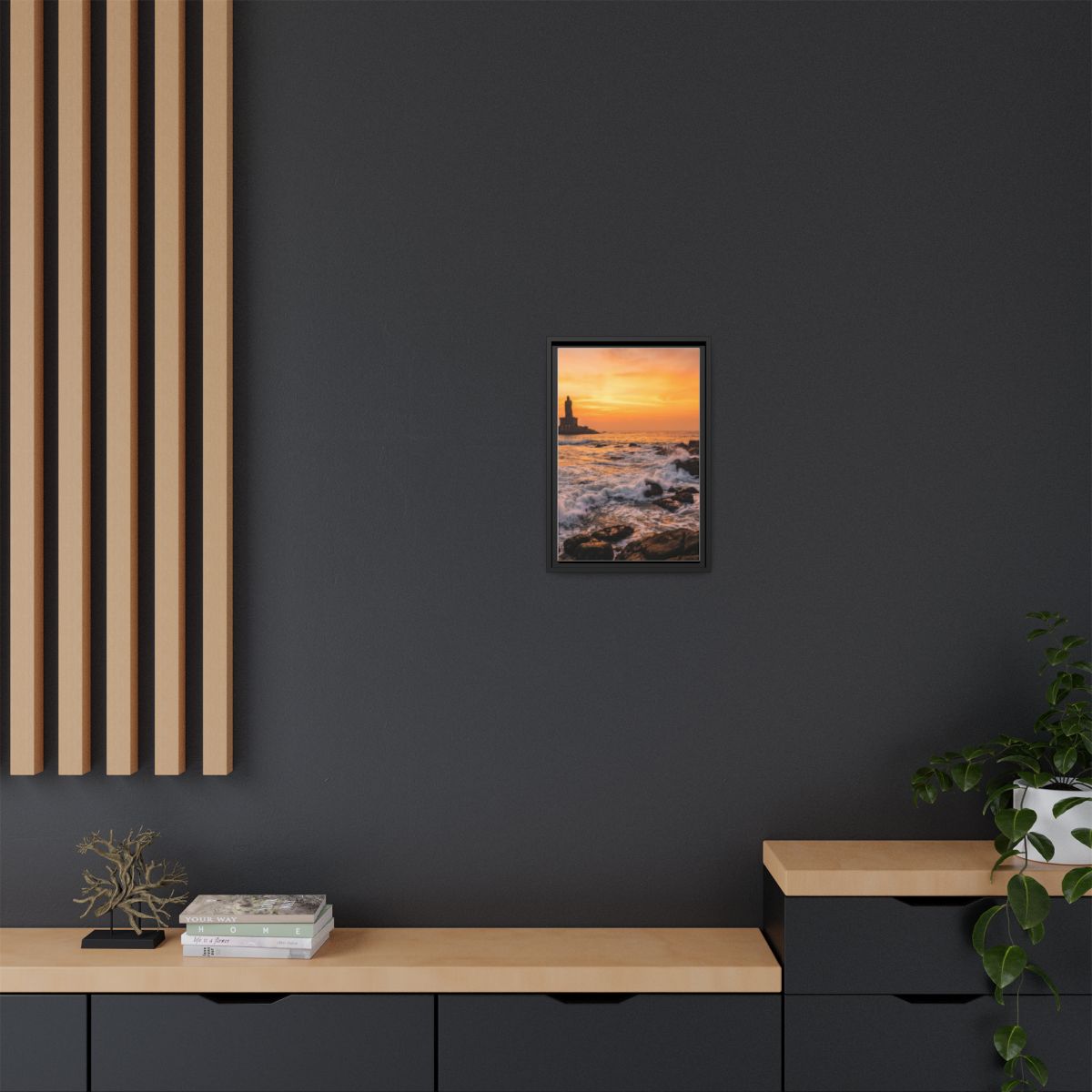 Framed Matte Canvas - Majestic Golden Coast