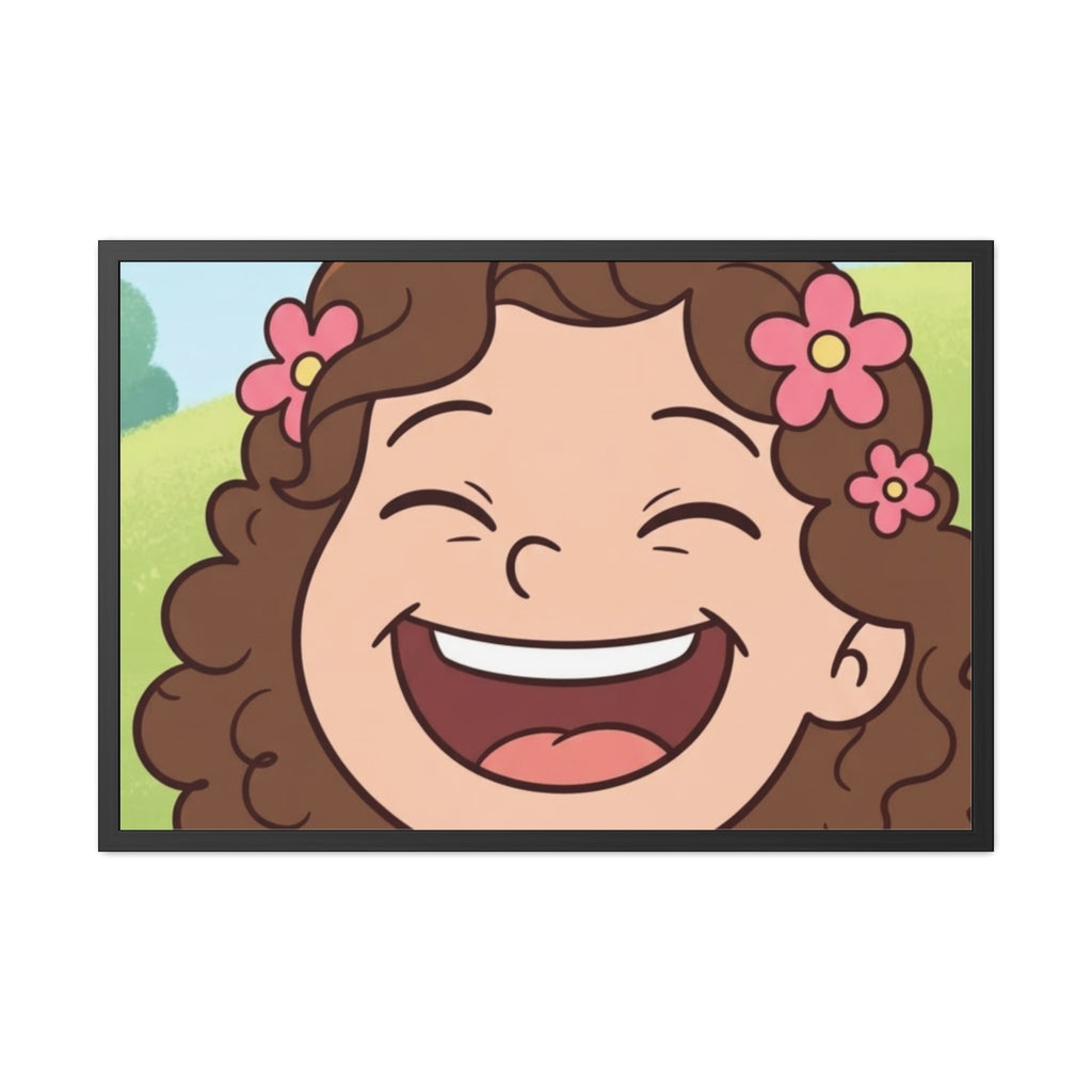 Framed Posters - Paisley Laugh 100% Joy Cartoon Art —... |...