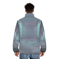 Men's Puffer Jacket - Liminal Corridor Fog Art Print |...