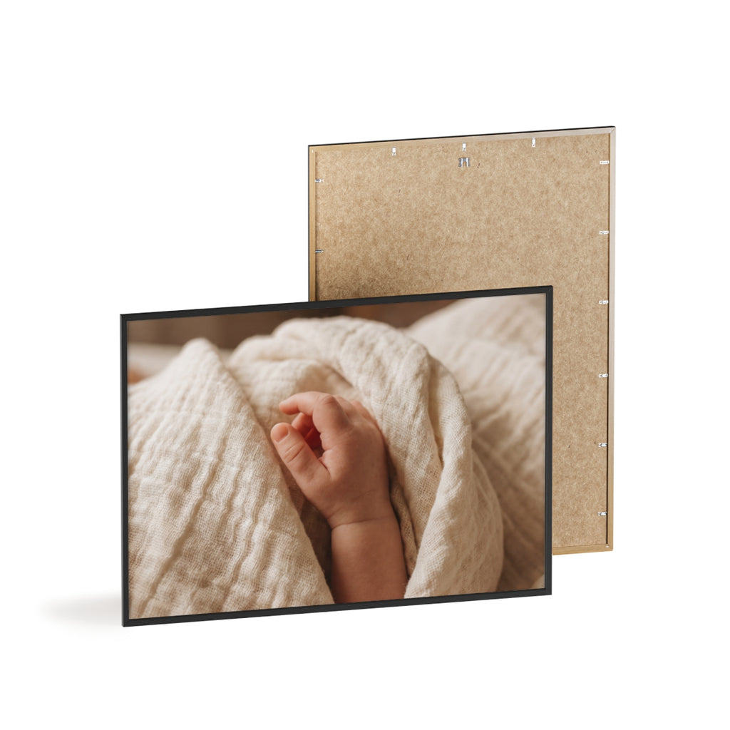 Posters with Wooden Frame - Soft Neutral Art
