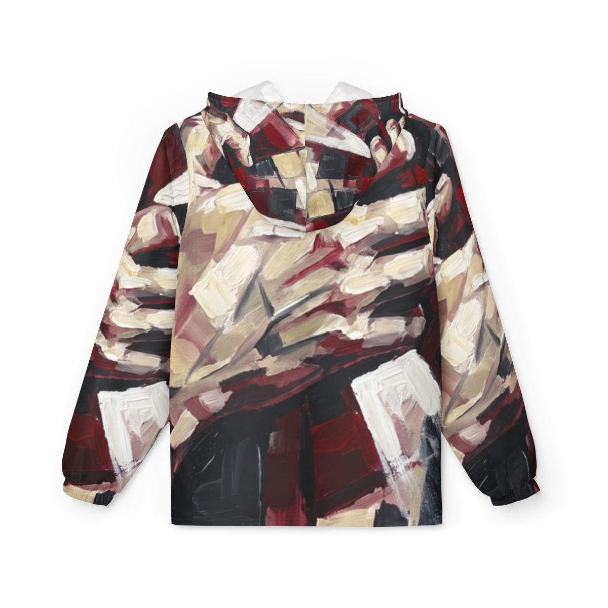 Men's Windbreaker Jacket - Crimson Resonance | Echovira...