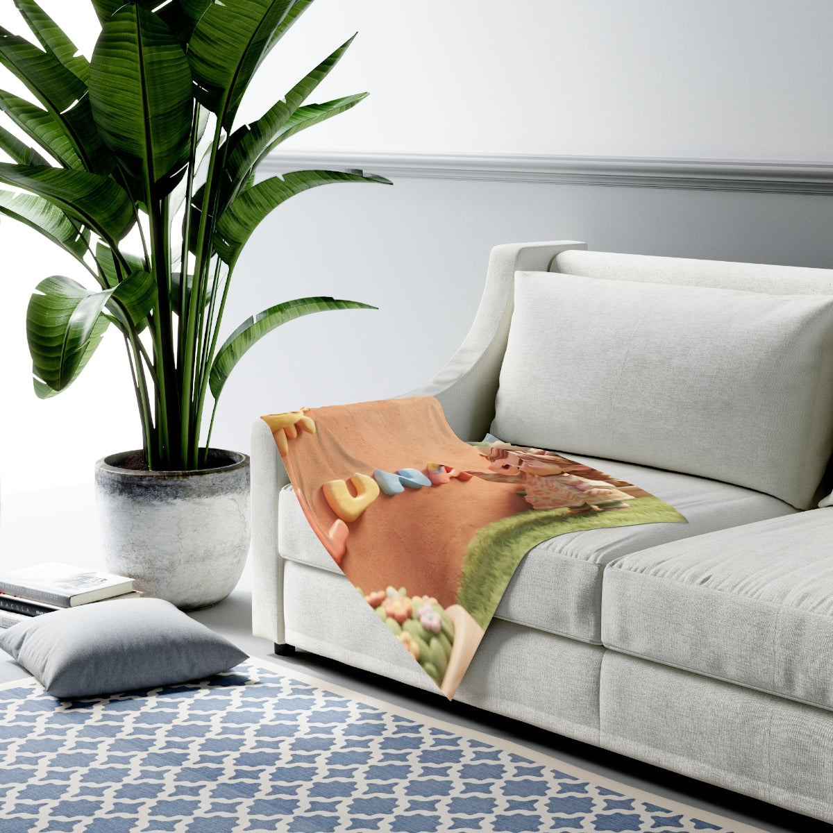 Baby Swaddle Blanket - Luna Clay Sunshine | Echovira Gallery