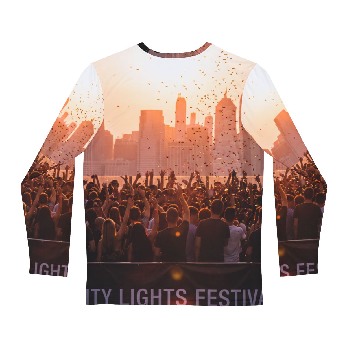 Men's Long Sleeve Shirt - City Lights | Echovira Gallery