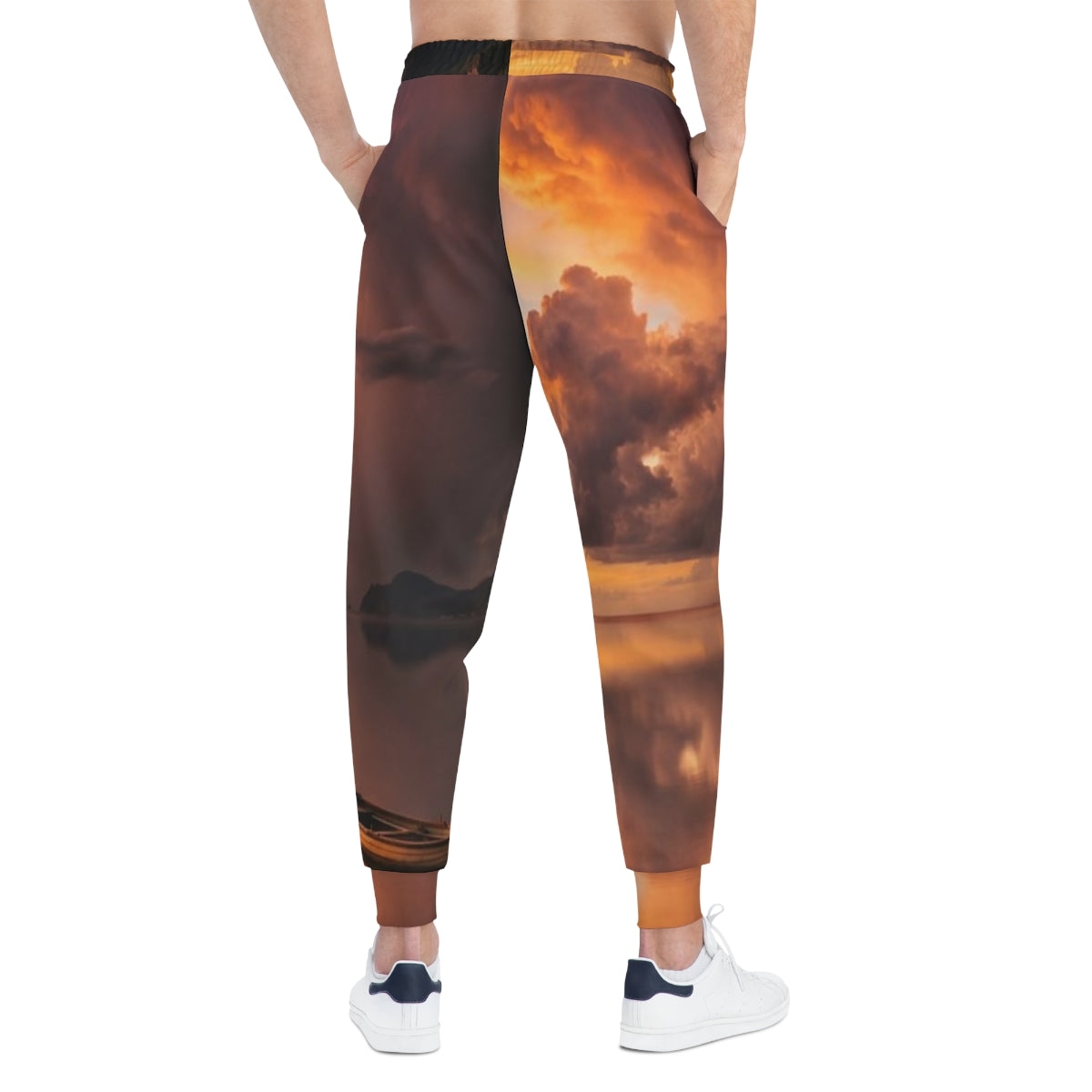 Athletic Joggers - Sunset Dreamscape Horizon | Echovira...