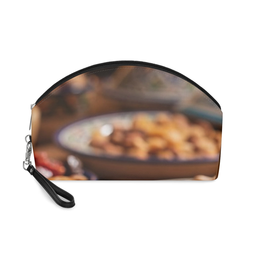 Makeup Bag - Amber Feast Vanity Pouch | Echovira Gallery